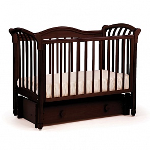 Кровать детская БИ 10.3 Азалия маятник продольный, махагон (Лель, LIEL_БИ 10.3_махагон)